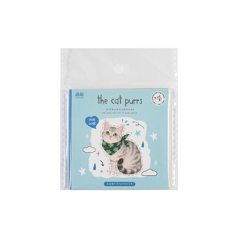 Cute Cat Stickers Adorable Kitten Scrapbook Decals for Journal Diary Planners Kawaii Laptop Water Bottle Decor Animal Sticker