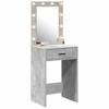 Makeup Table Concrete Grey 50 x 41 x 135 cm Particleboard