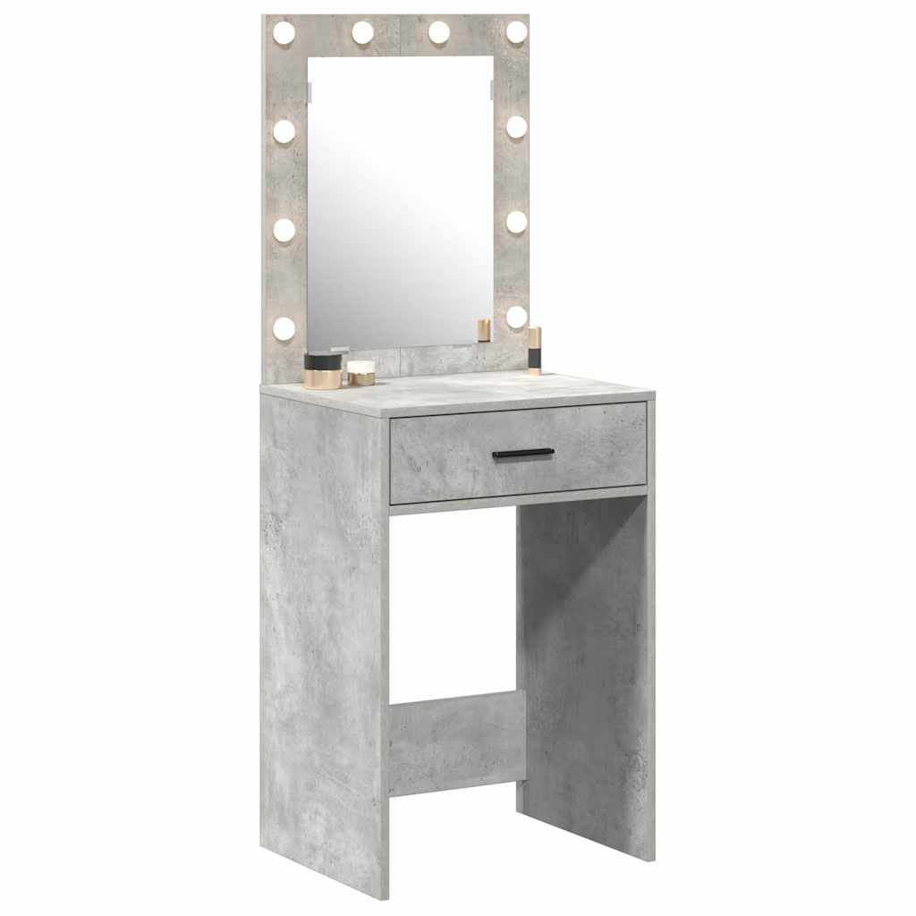 Makeup Table Concrete Grey 50 x 41 x 135 cm Particleboard