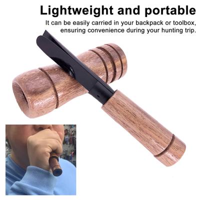 1/2 Pz Fischietto per Chiamata Anatra da Esterno Portatile Leggero Caccia Legno Suono Realistico Localizzatore Tacchino Chiamante Animale Uccello Corvo Fischietto Attrattivo