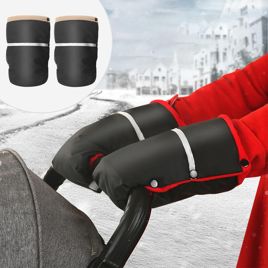

Stroller Gloves Accessories Fleece Pram Pushchair Oxford Cloth бежевый