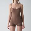 European & American Sexy Lace Slim Jumpsuit with Adjustable Straps, Breathable Nude Boxer Crotch, and Hip-Lifting Design