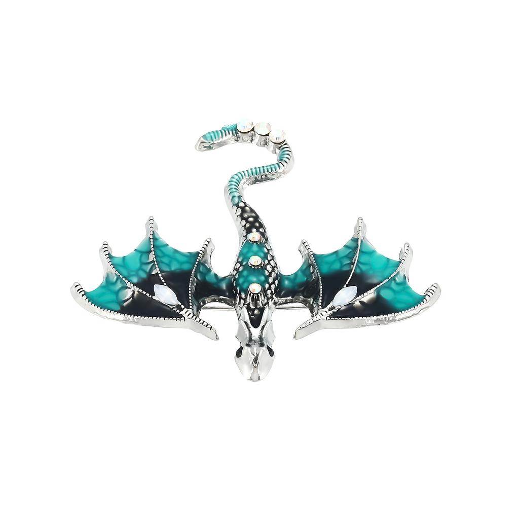 Personalized Animal Brooch Vintage Oil Dripping Dragon Accessories Brooch Pin