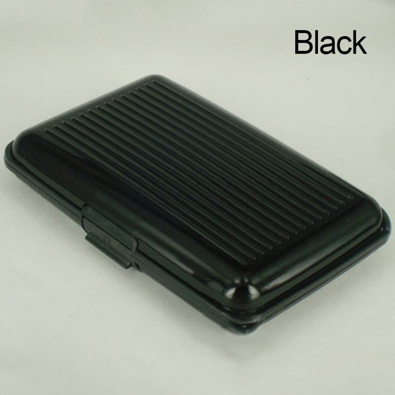 

Коробка для карточек, 8 цветов, сканирование, 1 шт., новое хранение, многоцветный держатель для защиты кредитных карт от RFID, водонепроницаемая карта, модная идентификационная карта, креативная ручная работа чёрный