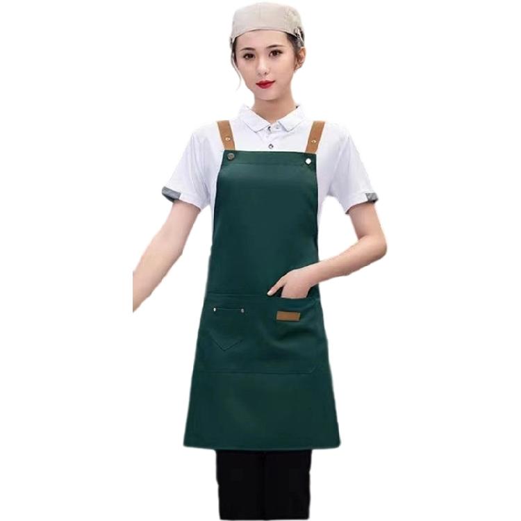 Industrial Restaurant Apron With Water Resistant Coating Enhances Airflows Design Cooking Bib Apron For Hot Environment