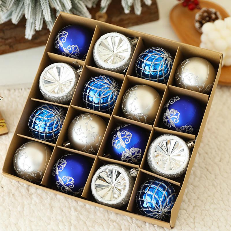 

16 Рождественских Шаров, Рождественские Украшения, Ротанг, Маленькие Шарики, Подвески One Size