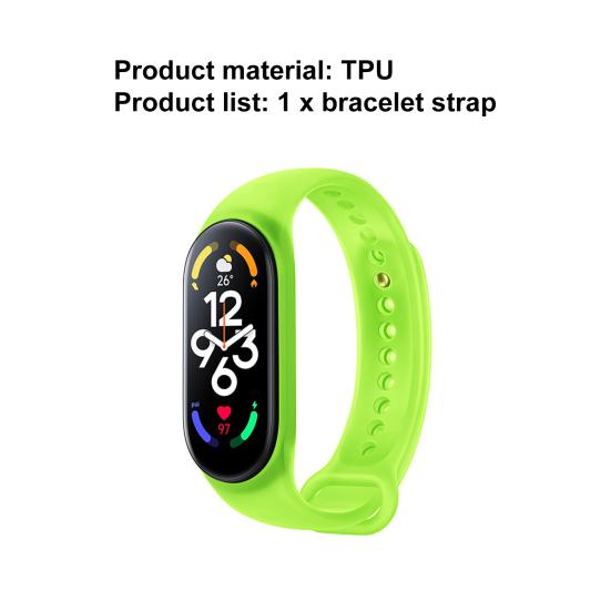 Watch Strap Camouflage Soft Comfortable Gentle Fashion Dress-up High Elasticity Watch Strap Band Silicone Bracelet for Xiaomi Miband 5/6/7