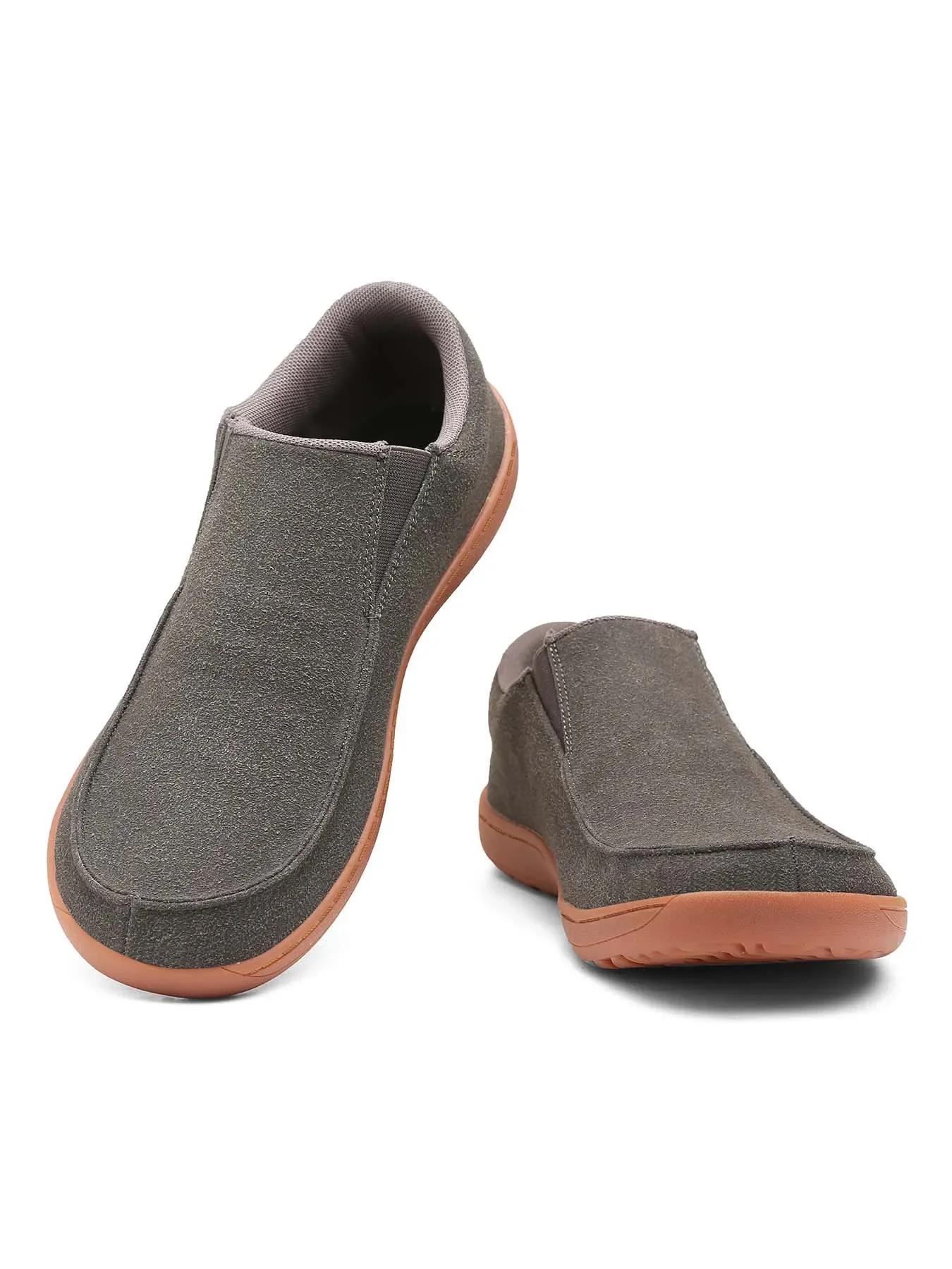 

Damyuan High Quality Men s Sneakers Leather Casual Footwear Breathable Ankle Loafers Male Flat Shoe Barefoot Shoes Plus Size 46 46 темно-сірий колір