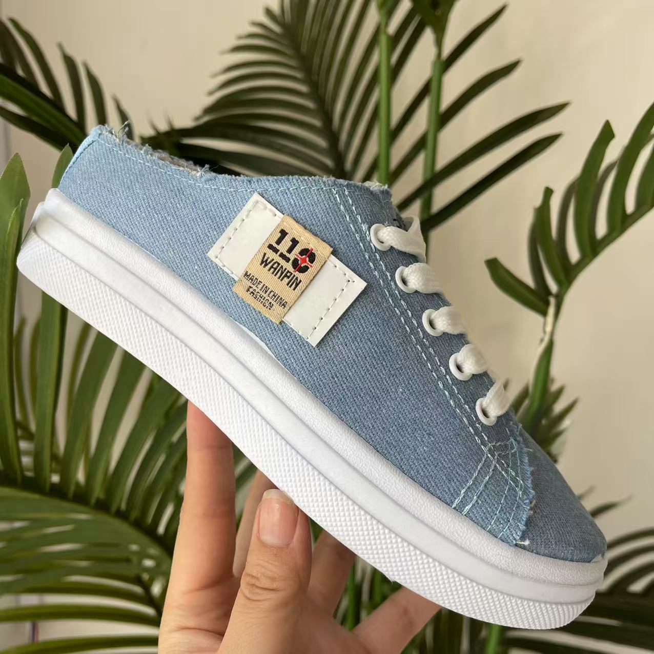 

Весенние парусиновые туфли, студенческие тканевые туфли, белые туфли, весенне-осенние модели 40 синий