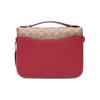Coach Cassie Monogram Color Block Flap Canvas And Leather Messenger Bag Women bags Brown Yellow Red 74091-V5P22