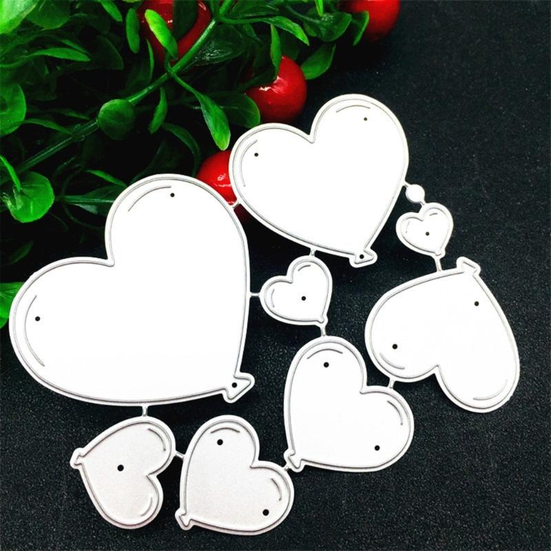 Heart Metal Cutting Dies DIY Craft Carbon Steel Embossing Template Stencil Scrapbooking for Card Die Cuts Mold Decor