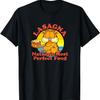 Garfield Lasagna Nature's Most Perfect Food Garfield Circle T-Shirt