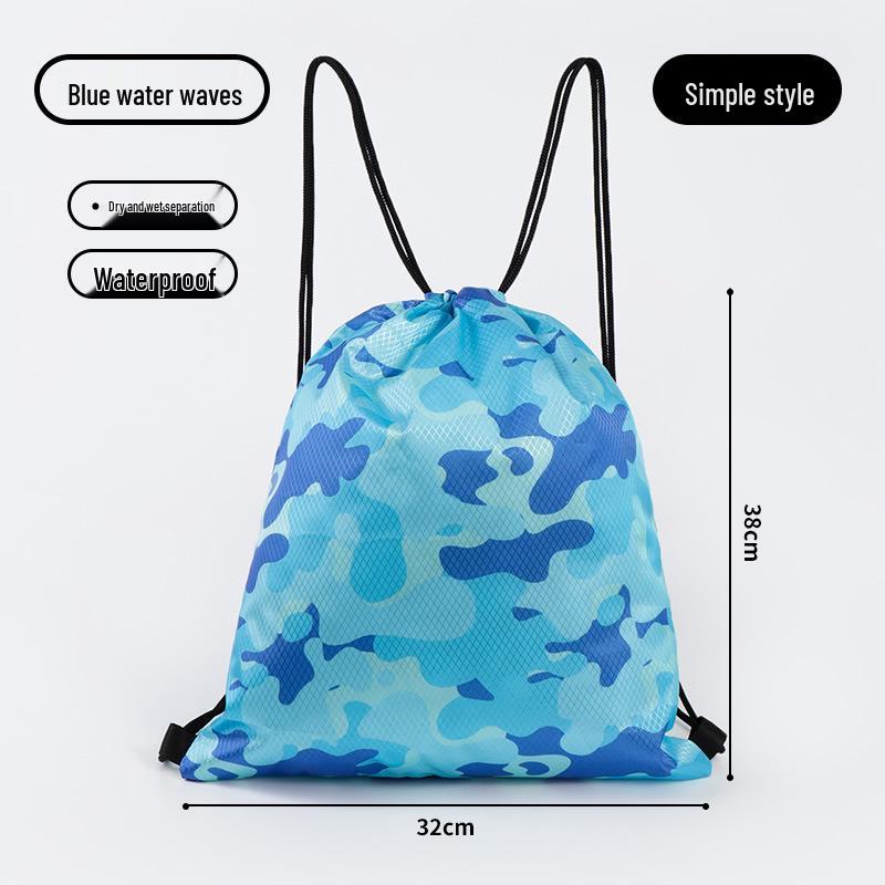 Adorable Cartoon Waterproof Kids' Swim Bag - Lightweight Sports & Travel Backpack for Clothing