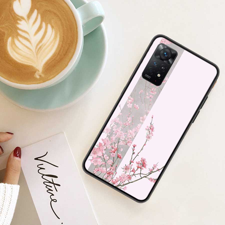 Cherry Blossom Tree Phone Case For Xiaomi Redmi Note 12 Plus 12S 11 11T Pro 5G 11E 11S 4G 10 10S 9 9S 9T 8 8T 7 Cover Shell Coqu