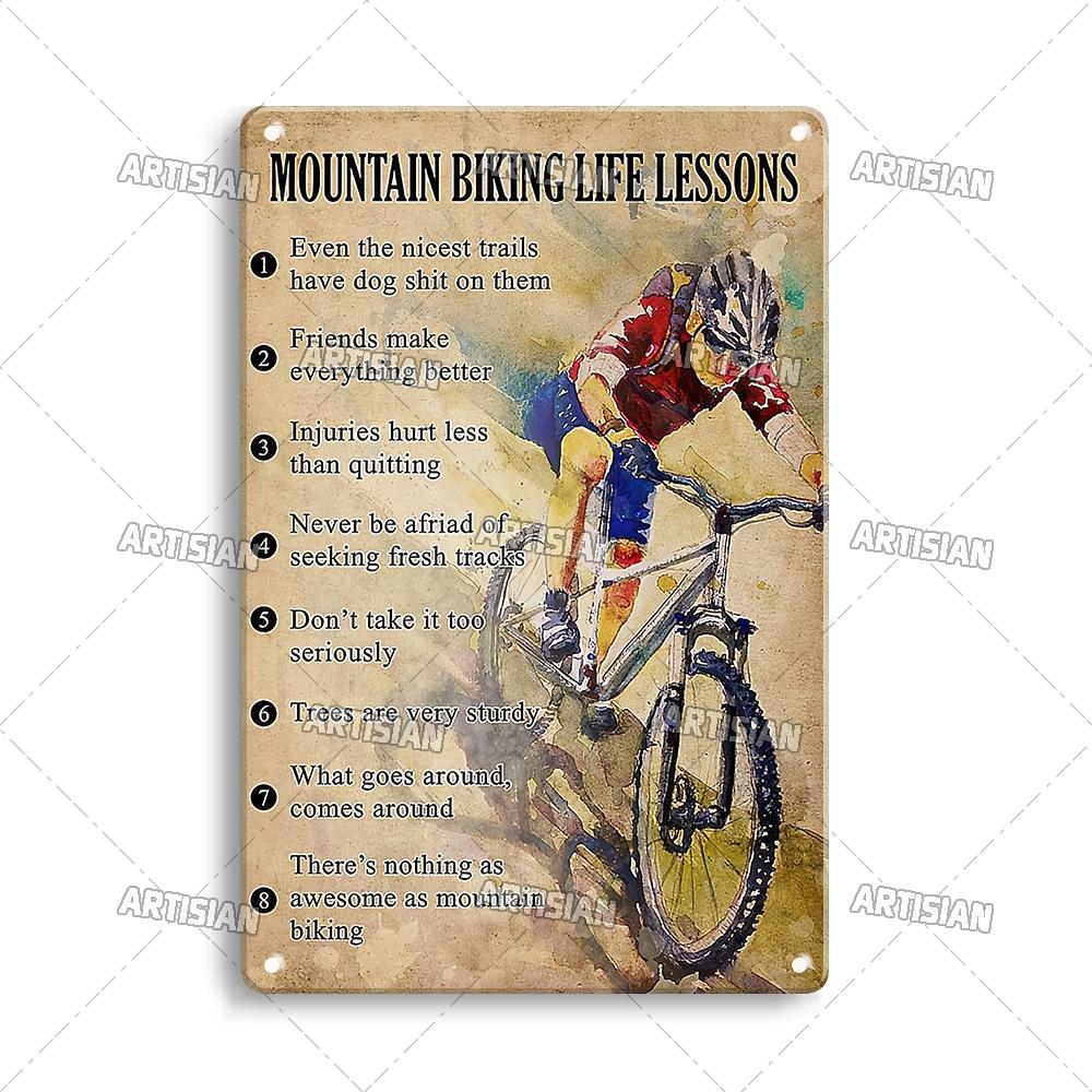 Artisian Cycling Metal Sign Bicycle Tin Plaque Bike Decorative Poster Wall Decor Garage Bar Pub Club Hotel Cafe Kitchen Home