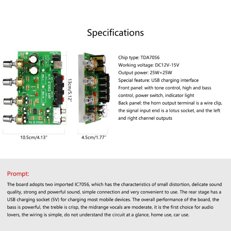 Powerful Double Channel Car Audios Amplifier Board Amplifier Modules Enhances Your Driving Experience with Quality Sound