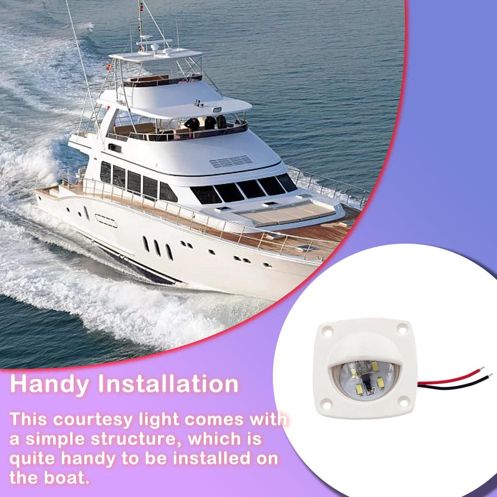 Courtesy Light Space Saving Compact Size ABS Ceiling Bulb Wall-mounted Lamp Firm Structure Yacht Accessories Lighting Device