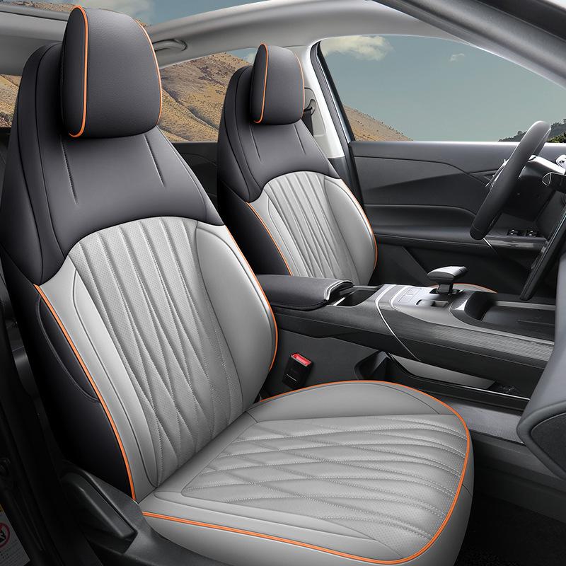 

Qiyuan A05 Full Leather Car Seat Cushion - All-Season Universal Mat for Women Standard