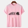 Men T-shirt Drummer Evolution Print Graphic Summer Tshirt Casual Tees Shirts Male Tops Streetwear Loose Short Sleeve Clothing