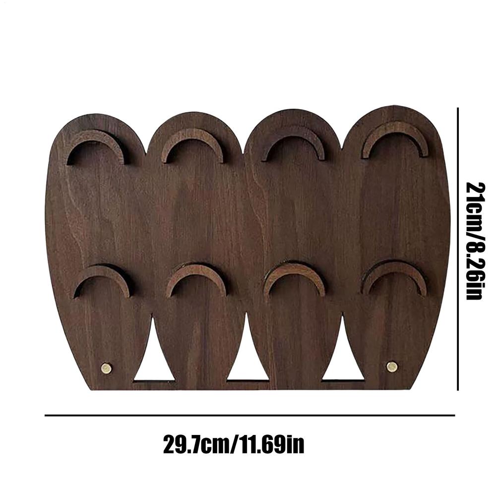 Bracelet Holder Organizer Wooden Multi-Hole Jewelry Organizer Display Rustic Storage Rack Decorative Space Saving Home Decor For