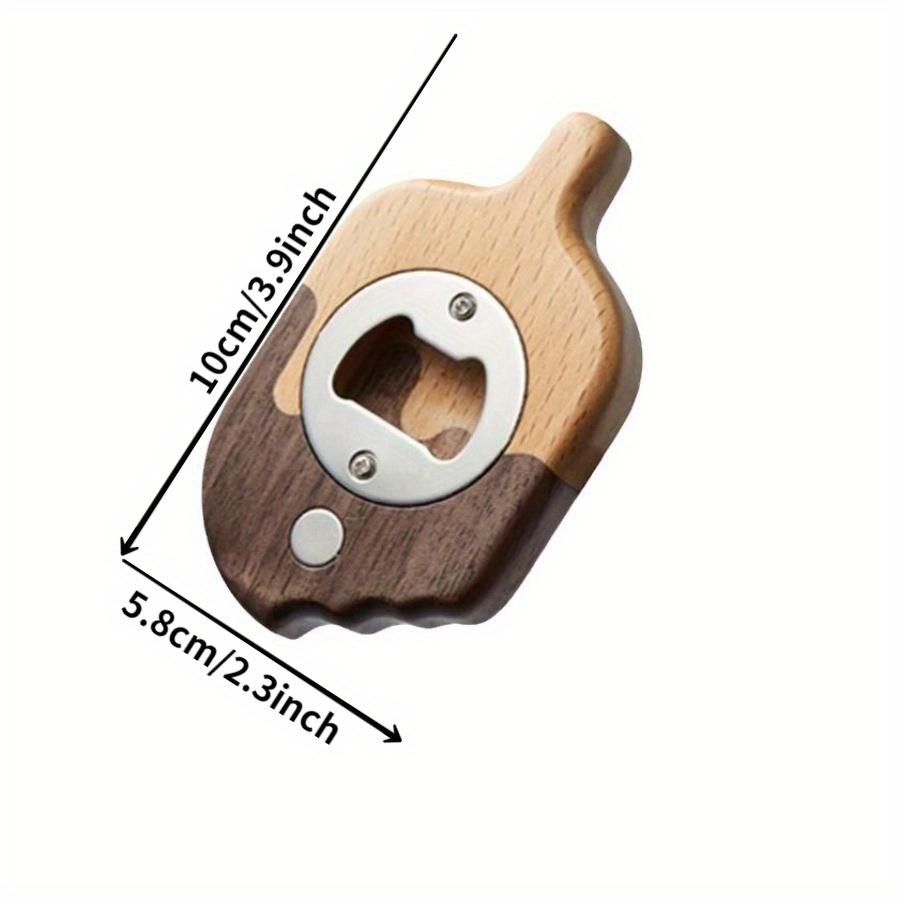 Creative Ice Cream Shaped Bottle Opener Convenient Beer Drink Bottle Opener Magnetic Decorative Refrigerator Sticker Bottle Opener