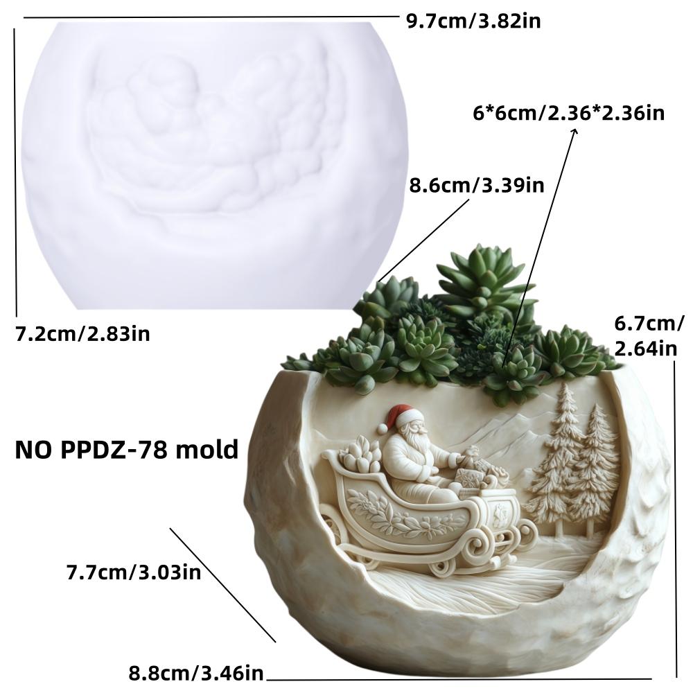 Mushroom Vase Resin Silicone Mold Christmas Decor Mushroom Flower Pot Concrete Mould Christmas Gift Mushroom Vase Gypsum Molds