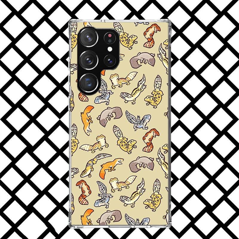 Lizards Geckos Phone Case for Samsung Galaxy S26 S25 Edge S24 S23 Ultra S22 Plus S21 FE S20 + Soft Cover Print Fundas Galaxy S25