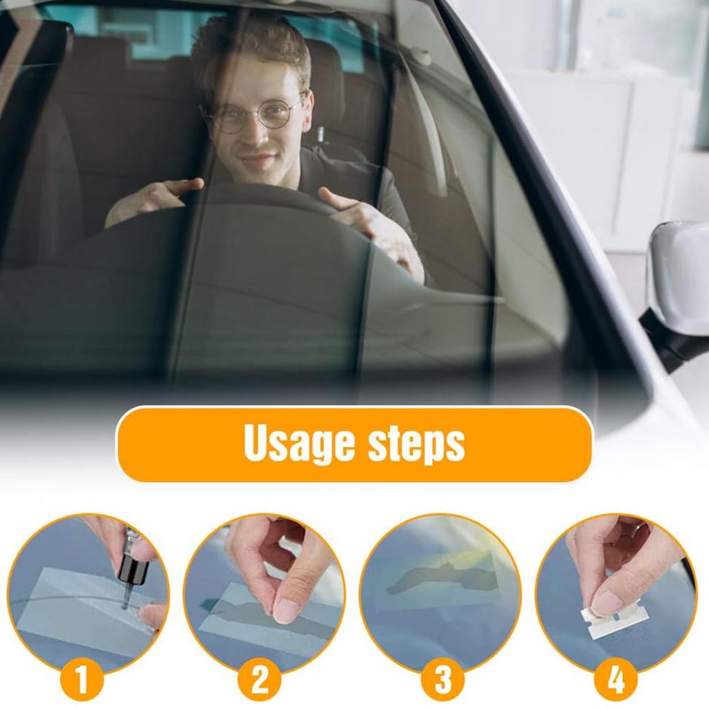 Windshield Crack Repair Kit - 20ml, Glass Glue, Transparent, Auto Repair, Screen Repair, Mirror