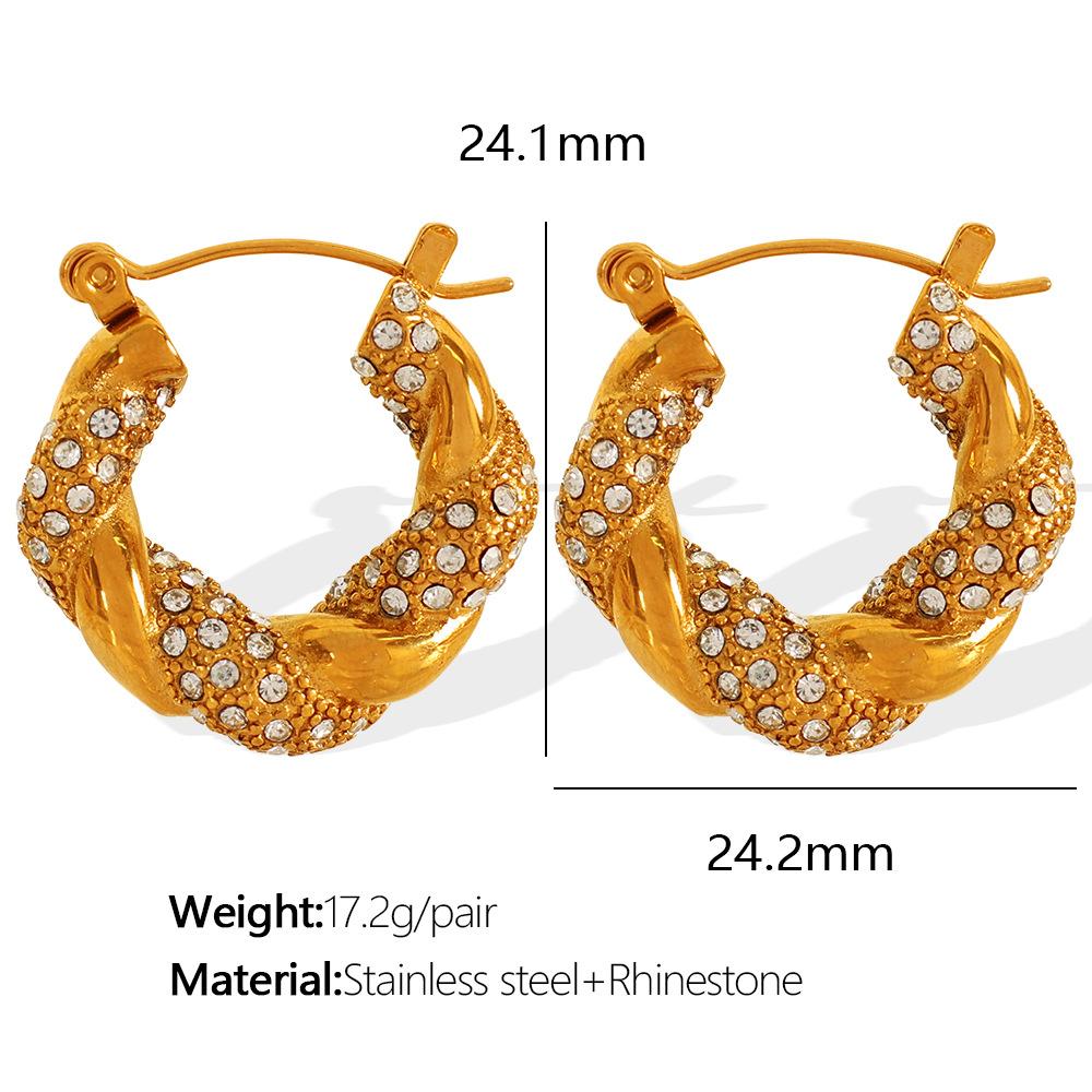 European and American 2026 Spring Popular Simplicity Earrings Korean Style Special Interest Chic High-Grade 18K