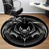 1pc Bat Mystic Office Round Area Rug, Under Office Chairs Bedroom Living Room Home Decor, Room Deco, Available In Various Sizes