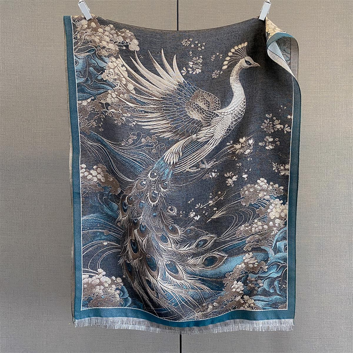 

Autumn/Winter Luxury Warm Scarf For Women Length Tassel Shawl Imitation Cashmere Pashmina Warps Two-side Coldproof Blanket