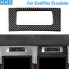 For Cadillac Escalade 2007-2014 Carbon Fiber Central Control Clock Watch Display Panel Cover Car Accessories Interior Sticker