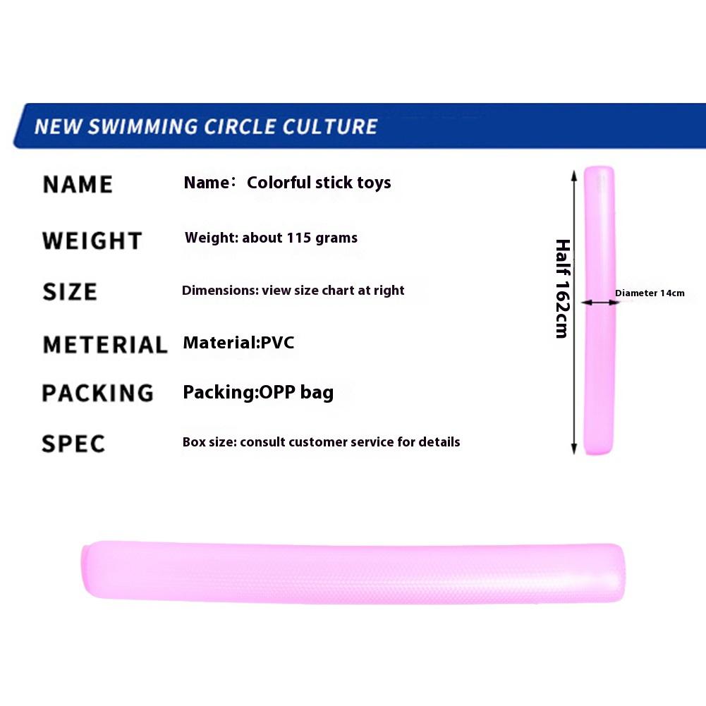 63'' PVC Pool Inflatable Sticks Inflatable Pool Noodles Stick Inflatable Pool Floats for Adult Swimming Pools Beach Lake Party