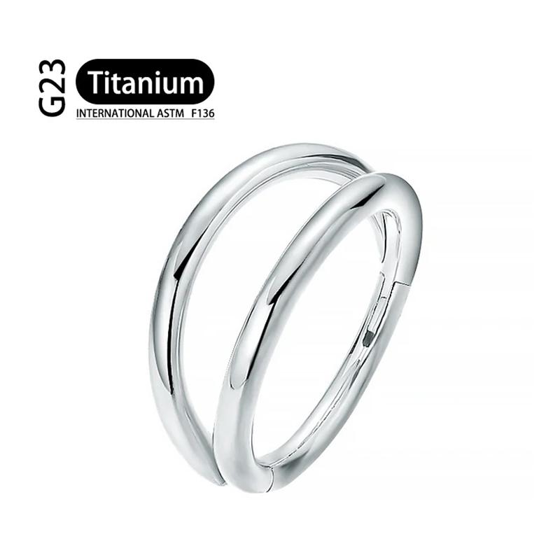 

G23 16G Титан CZ Ряд Конч Кольцо для носа Хуп для хряща Дейт Трагус Хеликс Мочка Серьга на шарнире Сегмент Кликер Пирсинг Циркон 1.2x10mm медный