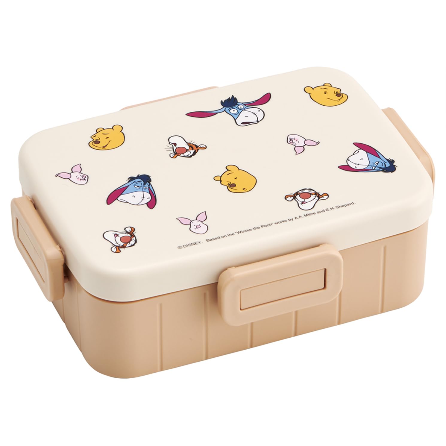 

Skater Adult Bento Single Dishwasher and Microwave Made in Disney Winnie the Pooh Funny Face Box, 4-Point Lock, Tier, 650ml, Safe, Japan, Pooh, &