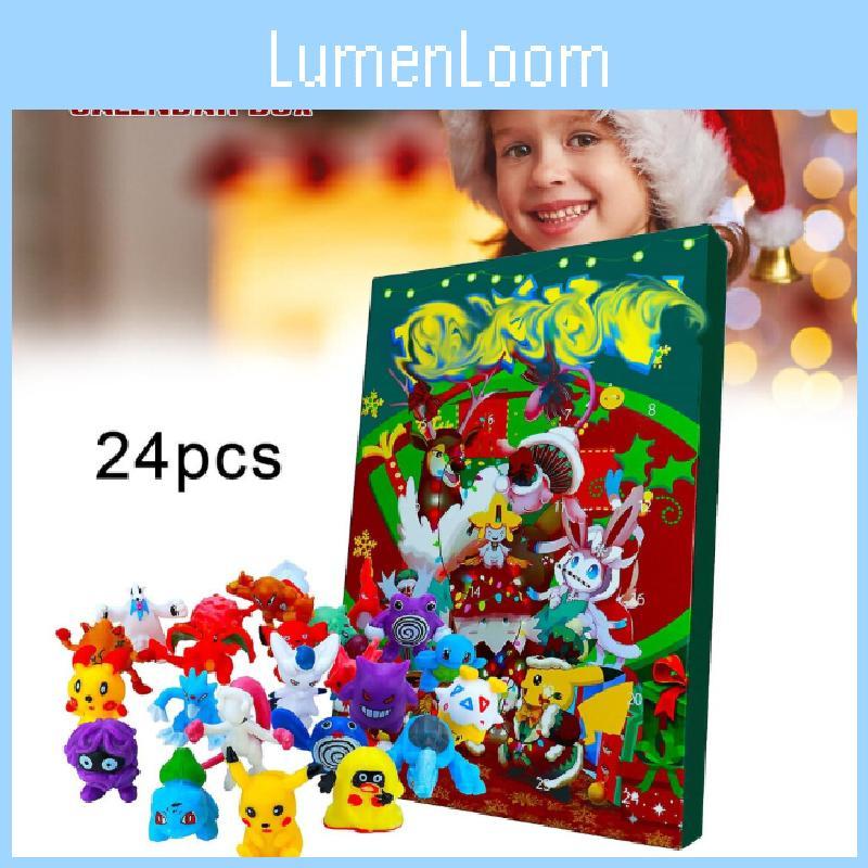 Pokemon Weihnachts-Countdown-Kalender mit 24 Plastikspielzeugen für Kinder und Sammler
