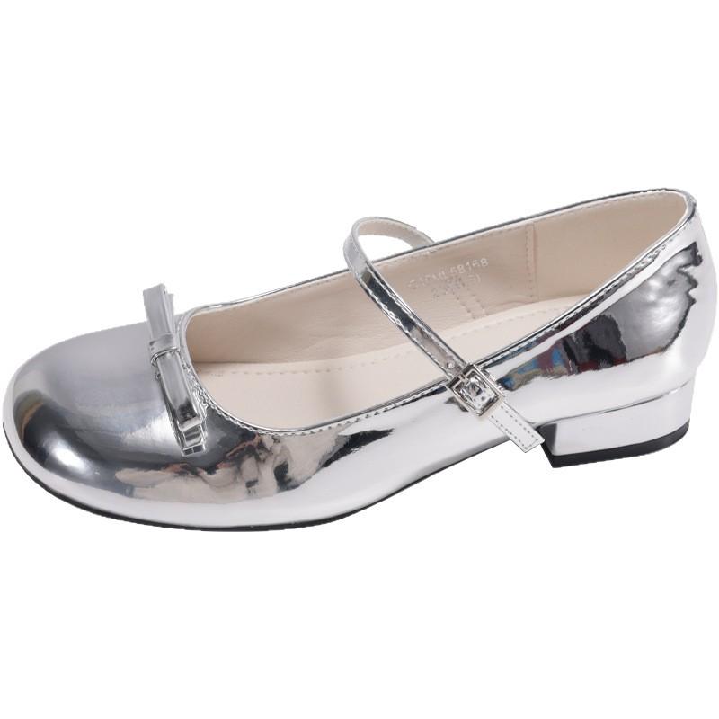 Spring Wine Red Women Mary Jane Shoes Shallow Ladies Casual Butterfly Knot Shoes Eelgant Dress Shoes