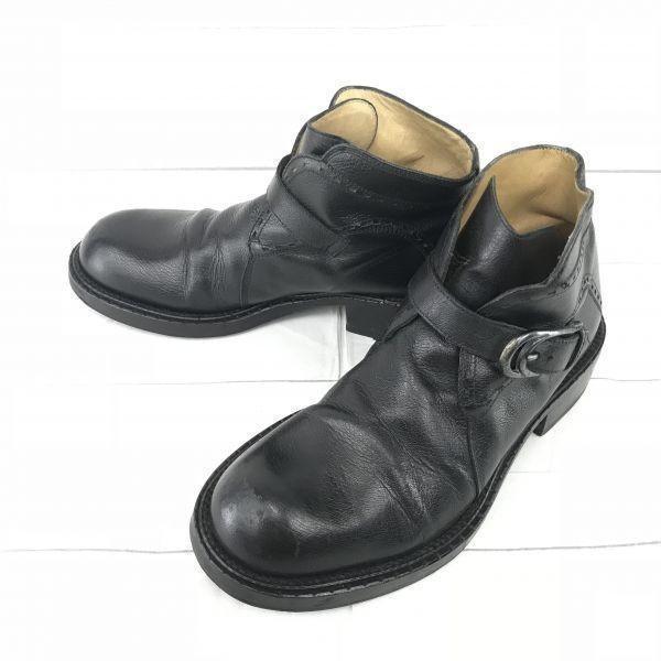 

Made in Italy / CESARE PACIOTTI HEROES Leather Short Ankle / Chukka Boots Black /7.5 / 26.0-26.5cm/