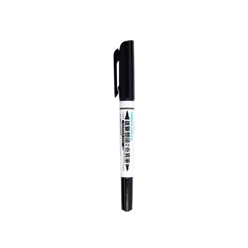 Simbalion Double-Ended Oil-Based Marker Pen for Art & Painting чёрный