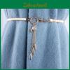 Elegant Metal Spring Waist Chain With Sparkling Fox Pendant For Women Fashion Accessories