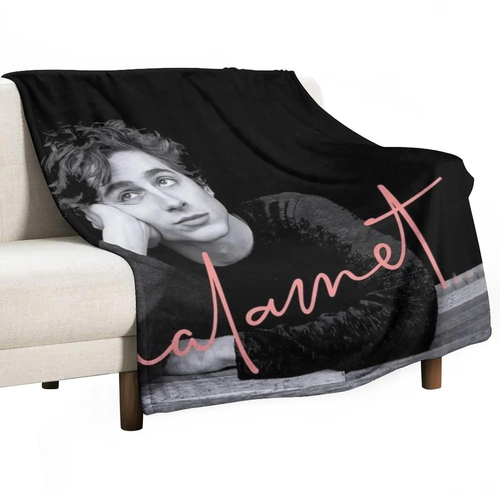 Shunika Chen Unisex Chalamet Awesome Art Of Timothee Chalamet Throw Blanket Stuffed Blankets Softest Blanket Custom Blanket
