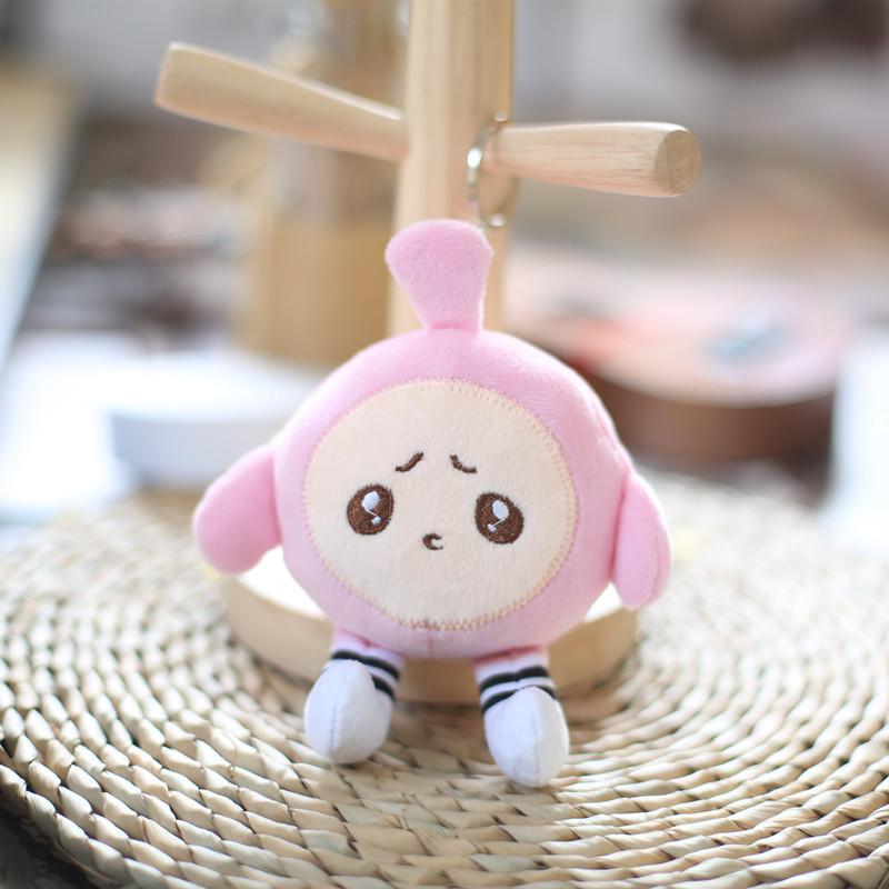 

Eggy Party Plush Animal Keychain With Sound For Cute Bag Decor And Gifts рожевий