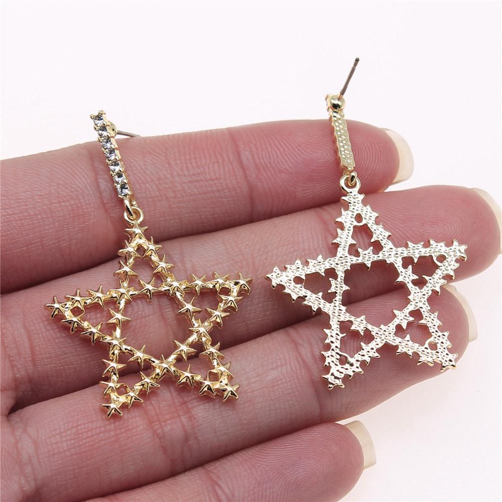 Ohrstecker Pentagramm Traumfänger Vintage Schmuckzubehör QE023