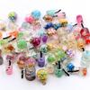 Z86 10Pcs Cute Mix Glass Bottles Milk Tea Cup Ball Earring Charms Diy Finding Keychain Bracelets Pendant For Jewelry Making Gift