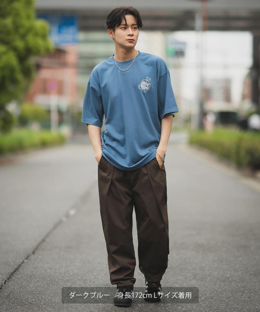 [IMPROVES] [SIDEWAYSTANCE] Short Sleeve Fat Bear Print T-Shirt