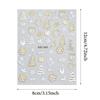 1 Sheet Gold Christmas Nail Art Stickers Bronzing Xmas Tree Snowflake Snowman Star Sliders Cartoon Deer New Year Manicure Decal