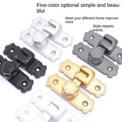 Attrape-porte coulissante de sécurité portable Antivol Verrous de porte à 90 180 degrés Boucle de porte en alliage d'aluminium Fenêtre