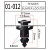 9mm Car Fastener Bumper Clip for Honda and Nissan