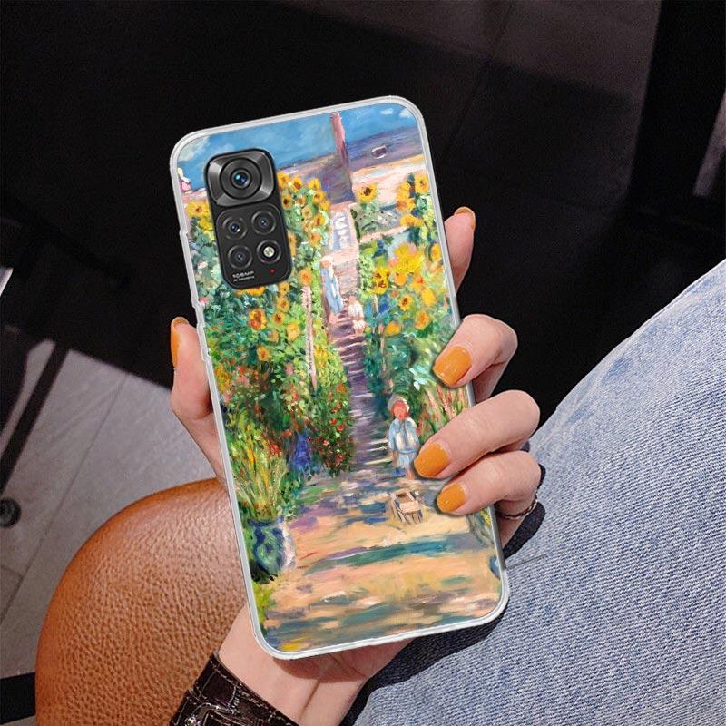 Claude Monet Garden Lotus Bridge Phnoe Case for Phnoe Case for Xiaomi Redmi Note 15 14 14S 13 Pro Plus 12 12S 11S 11E 10S 10 11T