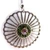 Les Trésors De Lily [J5985] - Silver Green 'Memories of the Past' Designer Earrings